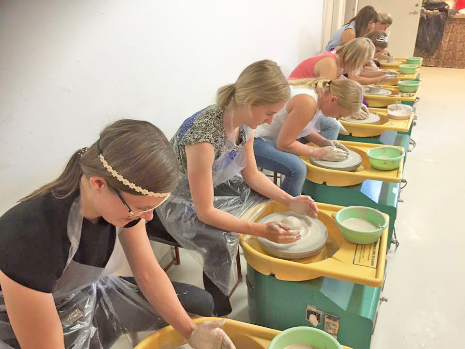 Group pottery activity