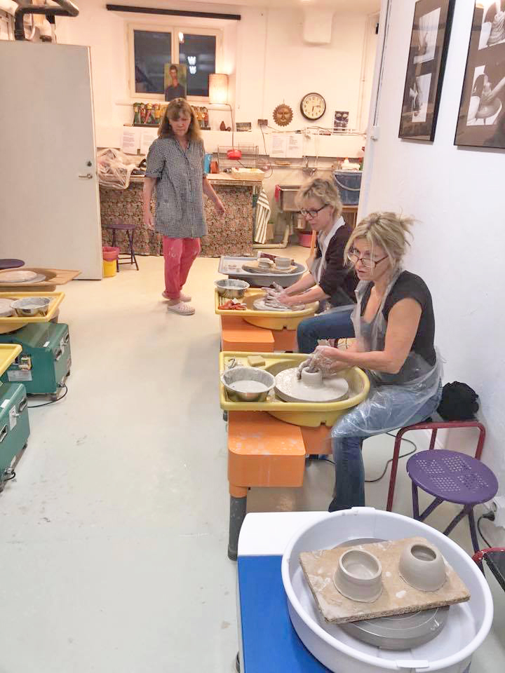 Pottery class in our welcoming studio